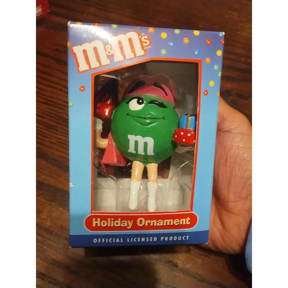 Y2K Kurt Adler Grenn M&M Christmas Ornaments